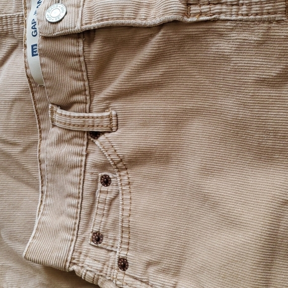 Gap Jeans Y2K Tan Corduroy A-line Pieced Skirt Size 2 - Picture 5 of 10